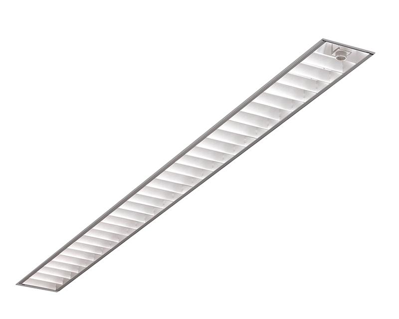 H-Profile Recessed Parabolic Louver Flanged Drywall 1-28W T5 347V